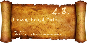 Laczay Benjámin névjegykártya