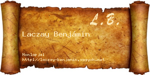 Laczay Benjámin névjegykártya